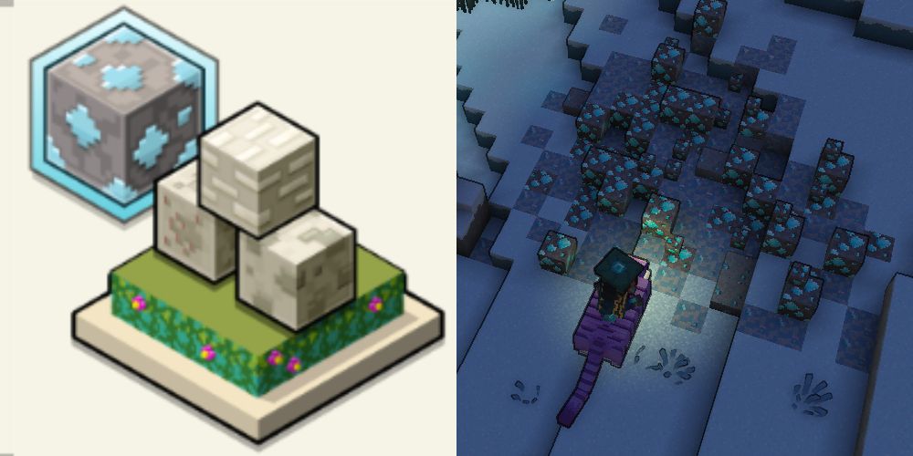 the Gather Diamond Improvement and a deposit in Minecraft Legends
