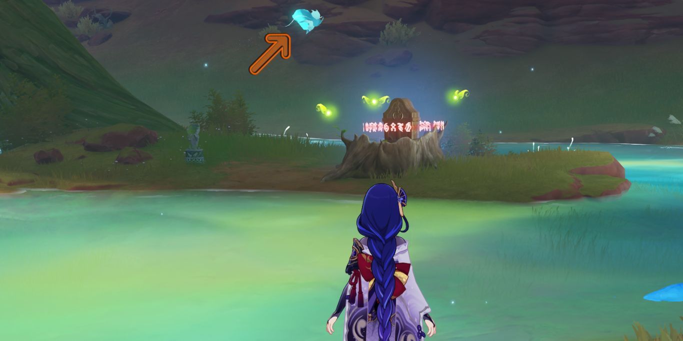 Genshin Impact Precious Chest With Seelie Nearby