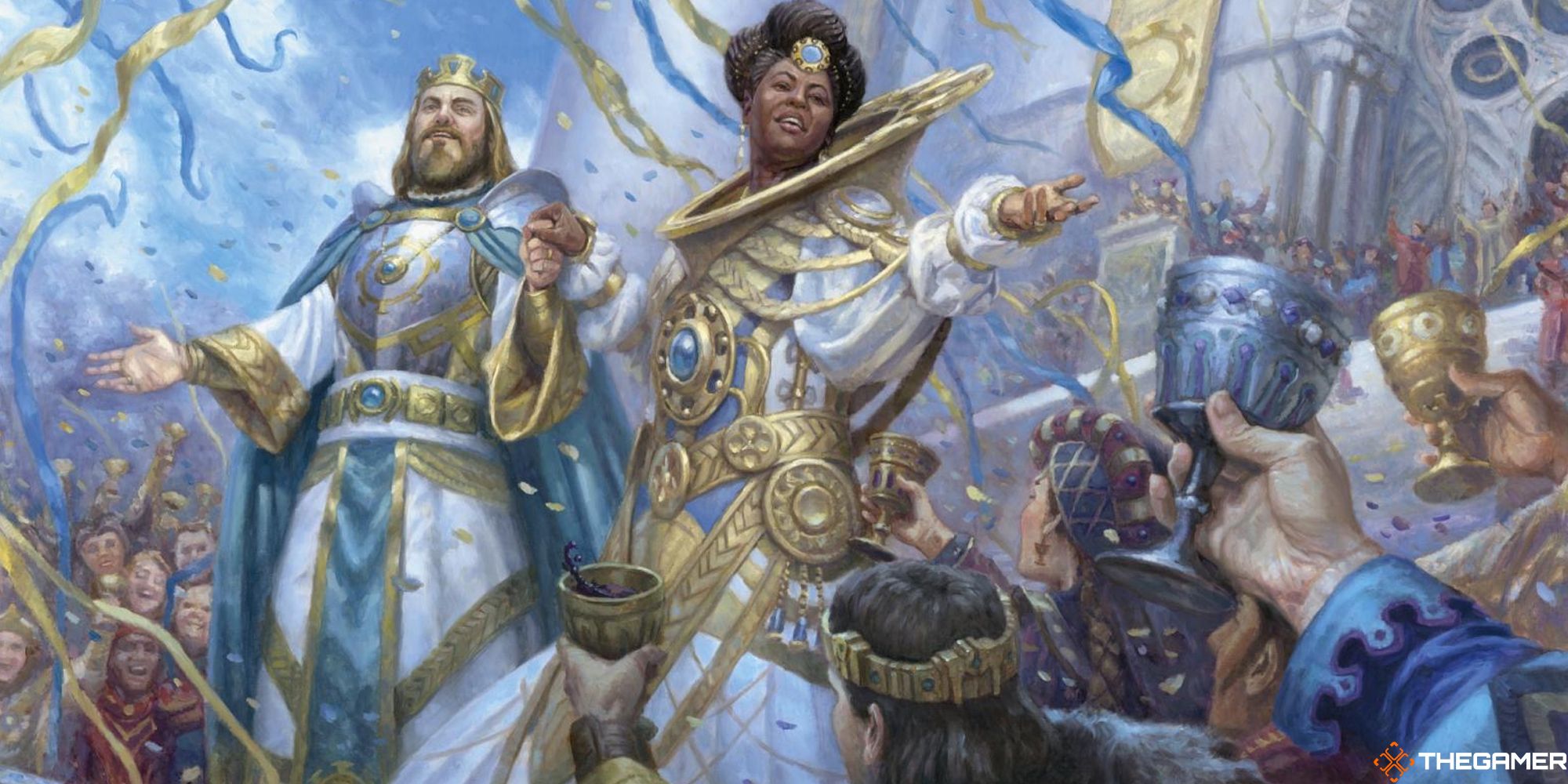 King and Queen Kenrith celebrating in MTG