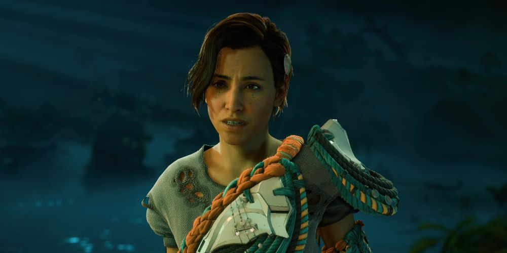 Theoa, a Quen Marine in Horizon Forbidden West: The Burning Shores