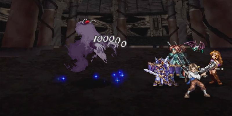 Using the Holy Water of Mithra on the Wraith in Valkyrie Profile