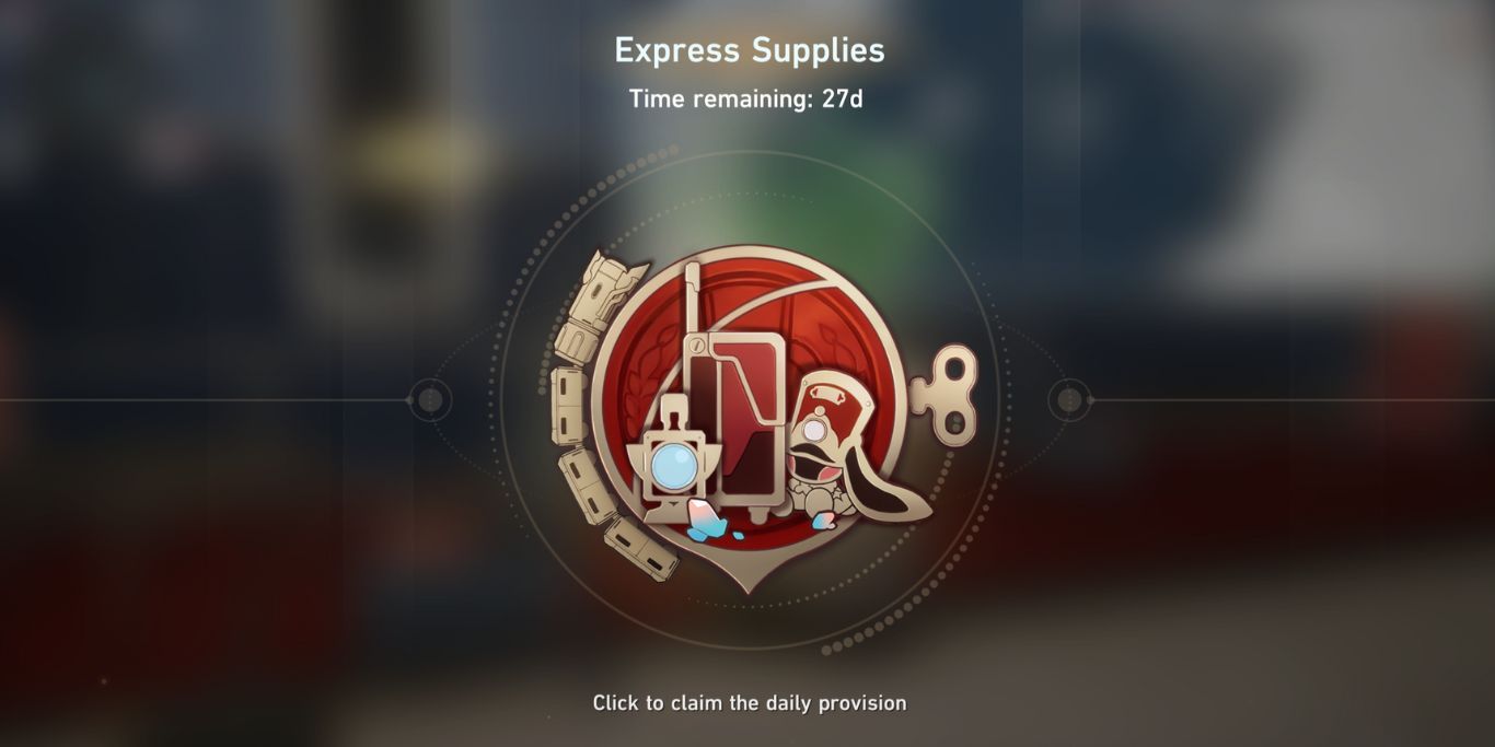 Honkai Star Rail Express Supply Screen