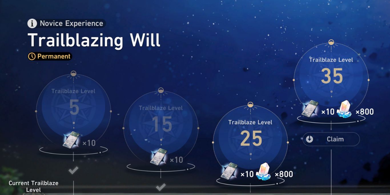 Honkai Star Rail Trailblazing Will Event Screen