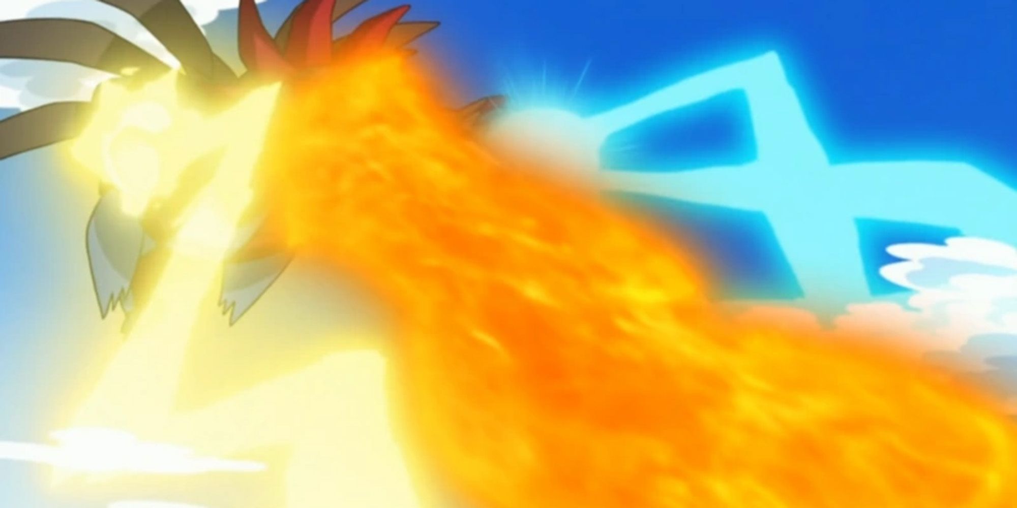 Hydreigon using Tri Attack in Pokemon