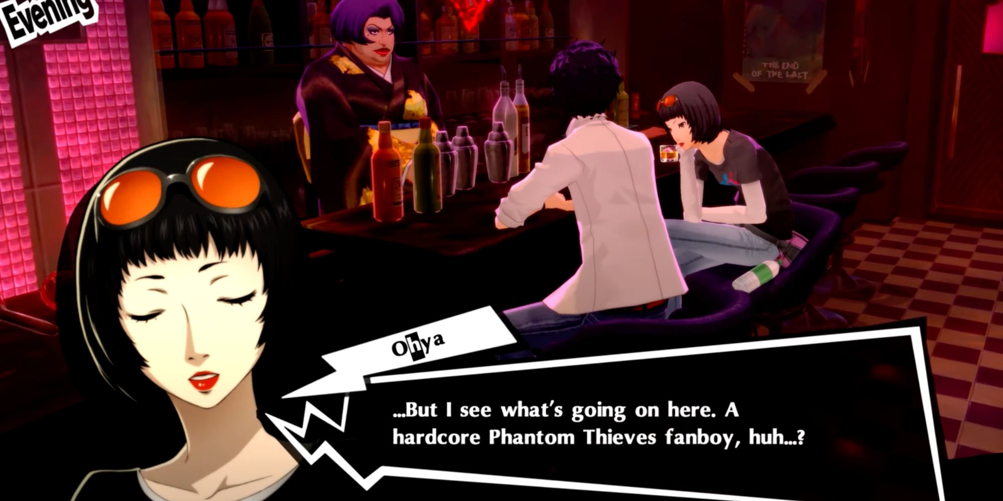 Ichiko Ohya and the Protagonist at Crossroads from Persona 5 and Persona 5 Royal