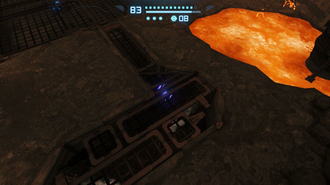 Samus heads back out into the tunnels