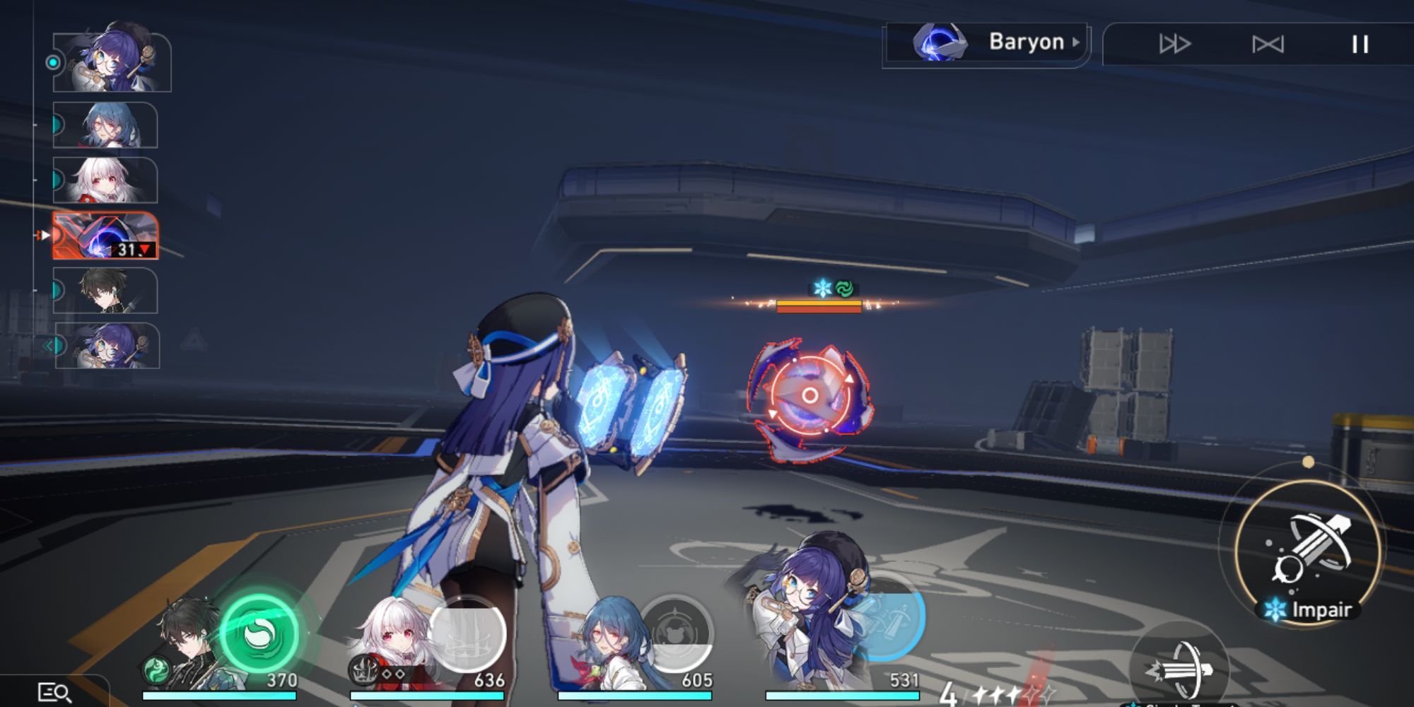 Honkai: Star Rail - Pela prepares to use her skill in battle