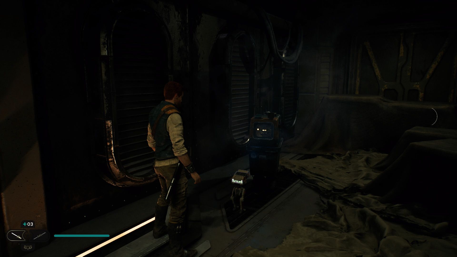 Jedi Survivor, Scanning the Gonk droid