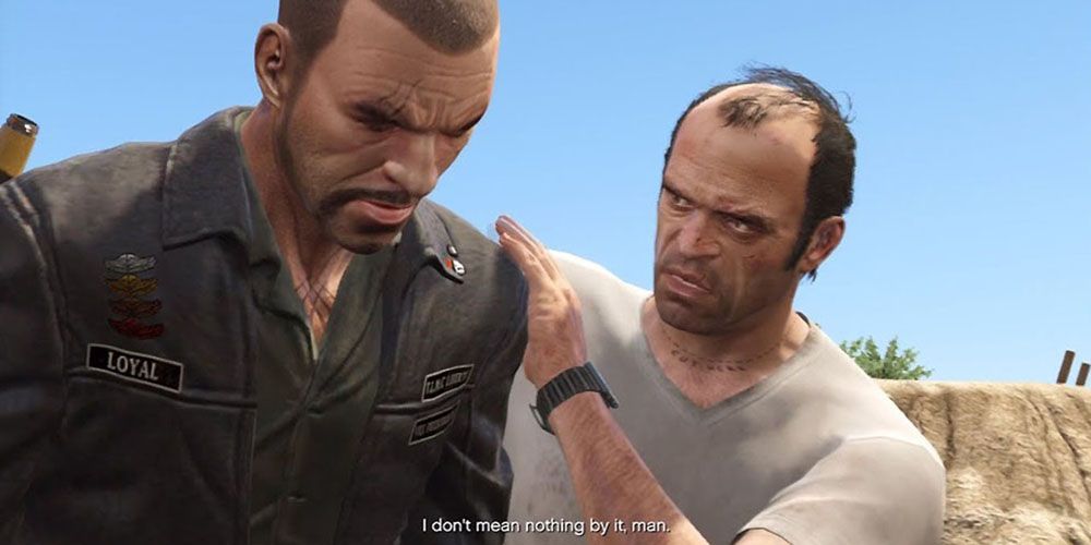 Johnny Klebitz And Trevor Philips In their brutal encounter in Grand Theft Auto 5