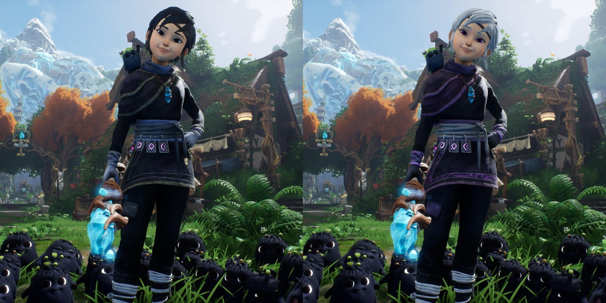 The Leader and Gatekeeper Outfits from Kena: Bridge of Spirits