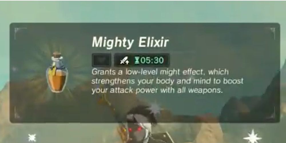 Mighty Elixir Description In BOTW