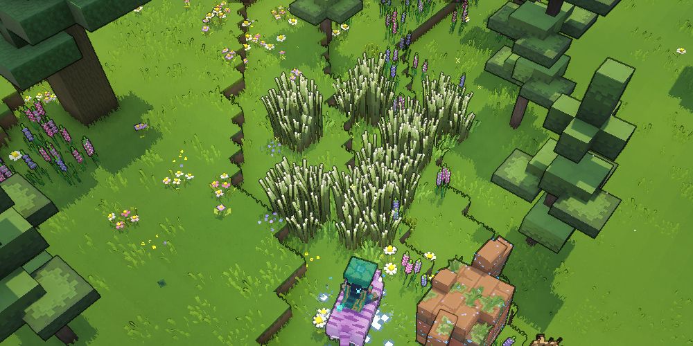 a patch of speed wheat in the fatelands in minecraft legends