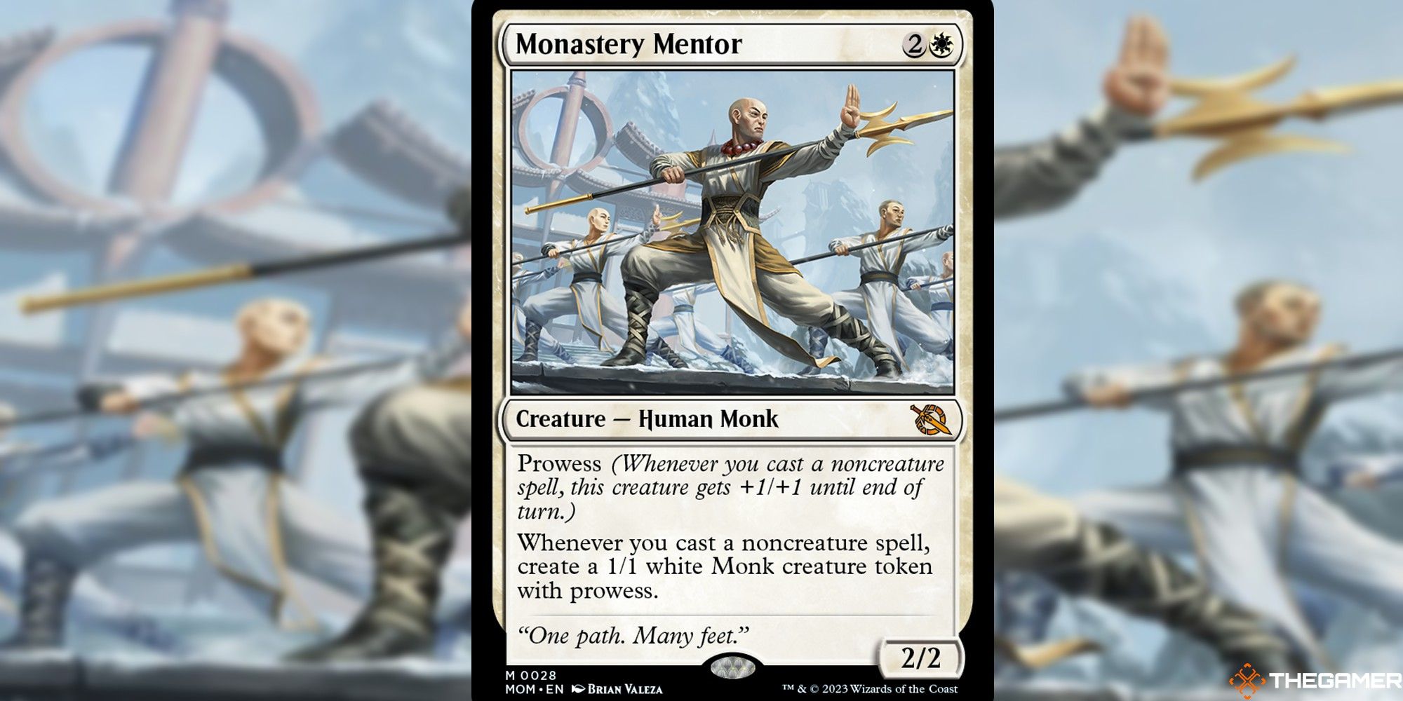 Monastery Mentor card and art background
