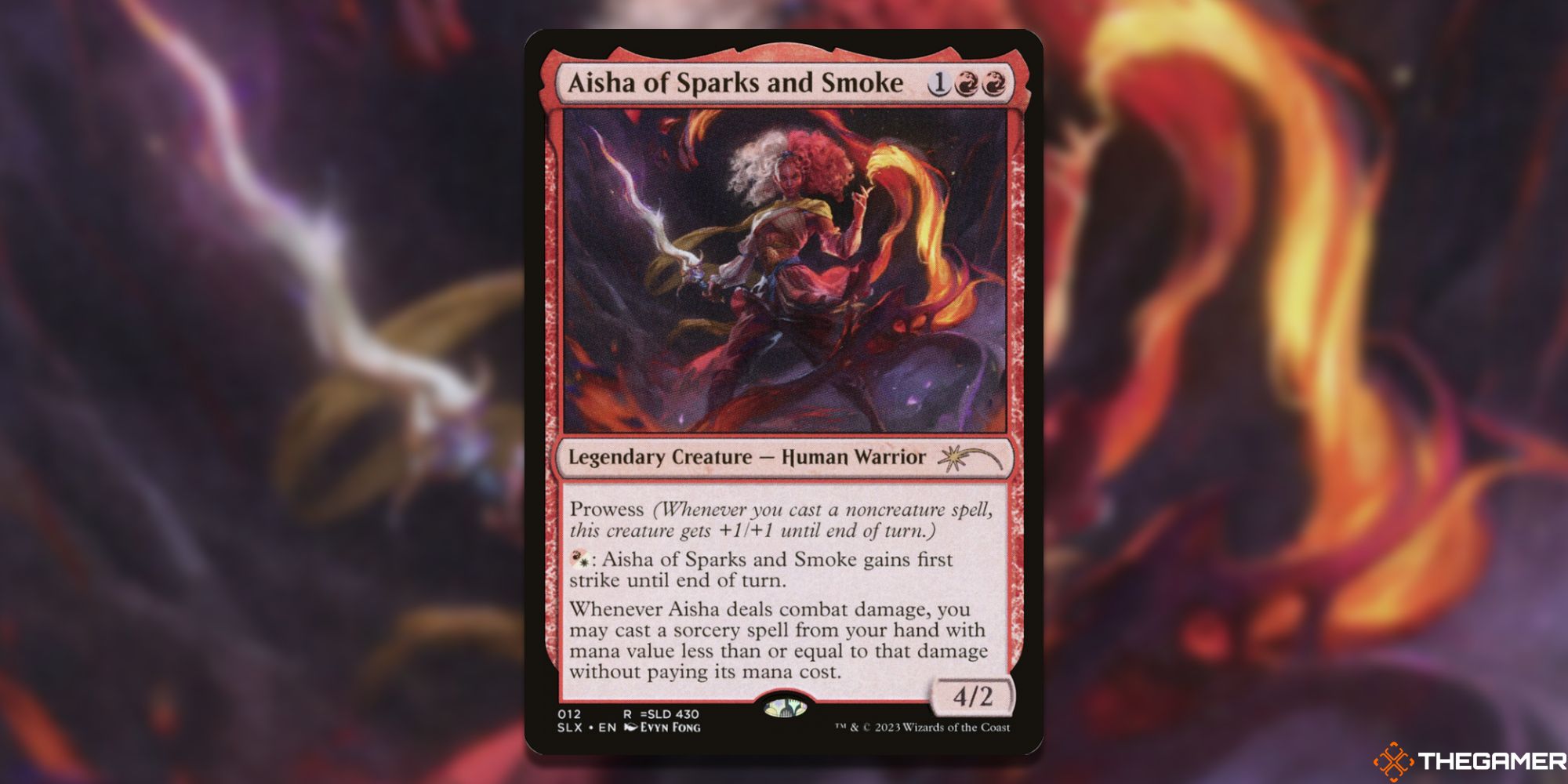 MTG Aisha of Sparks and Smoke by Evyn Fong