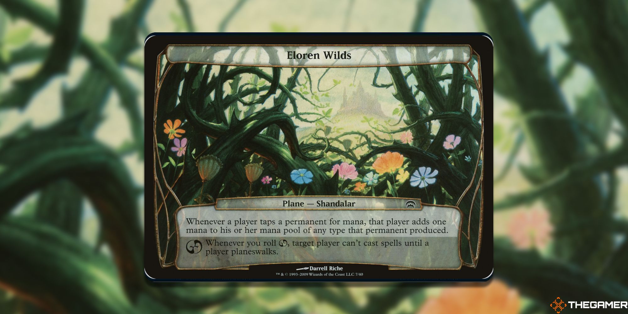 Image of the Eloren Wilds card in Magic: The Gathering, with art by Darrell Riche
