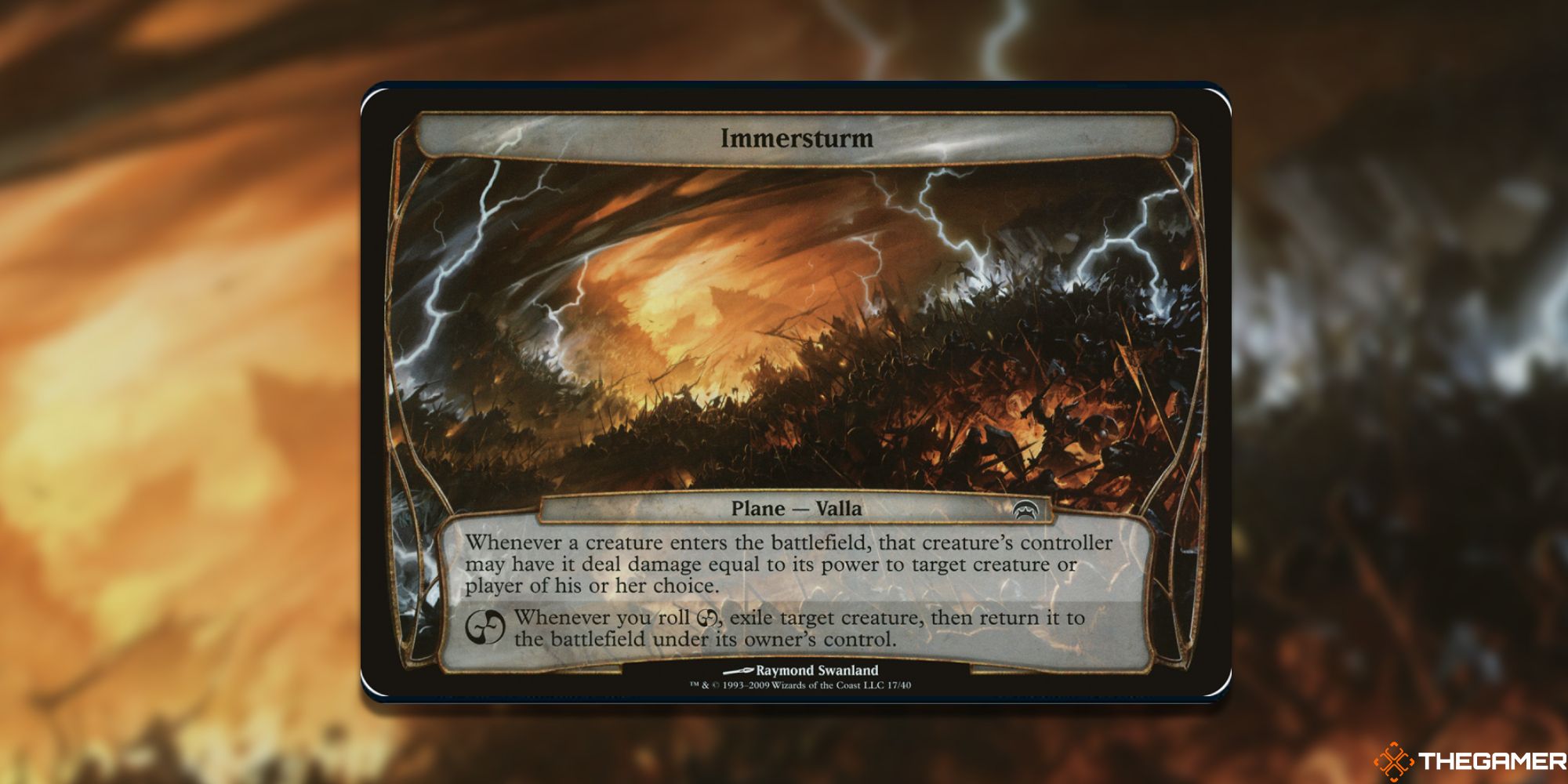 Image of the Immerstrum card in Magic: The Gathering, with art by Raymond Swanland