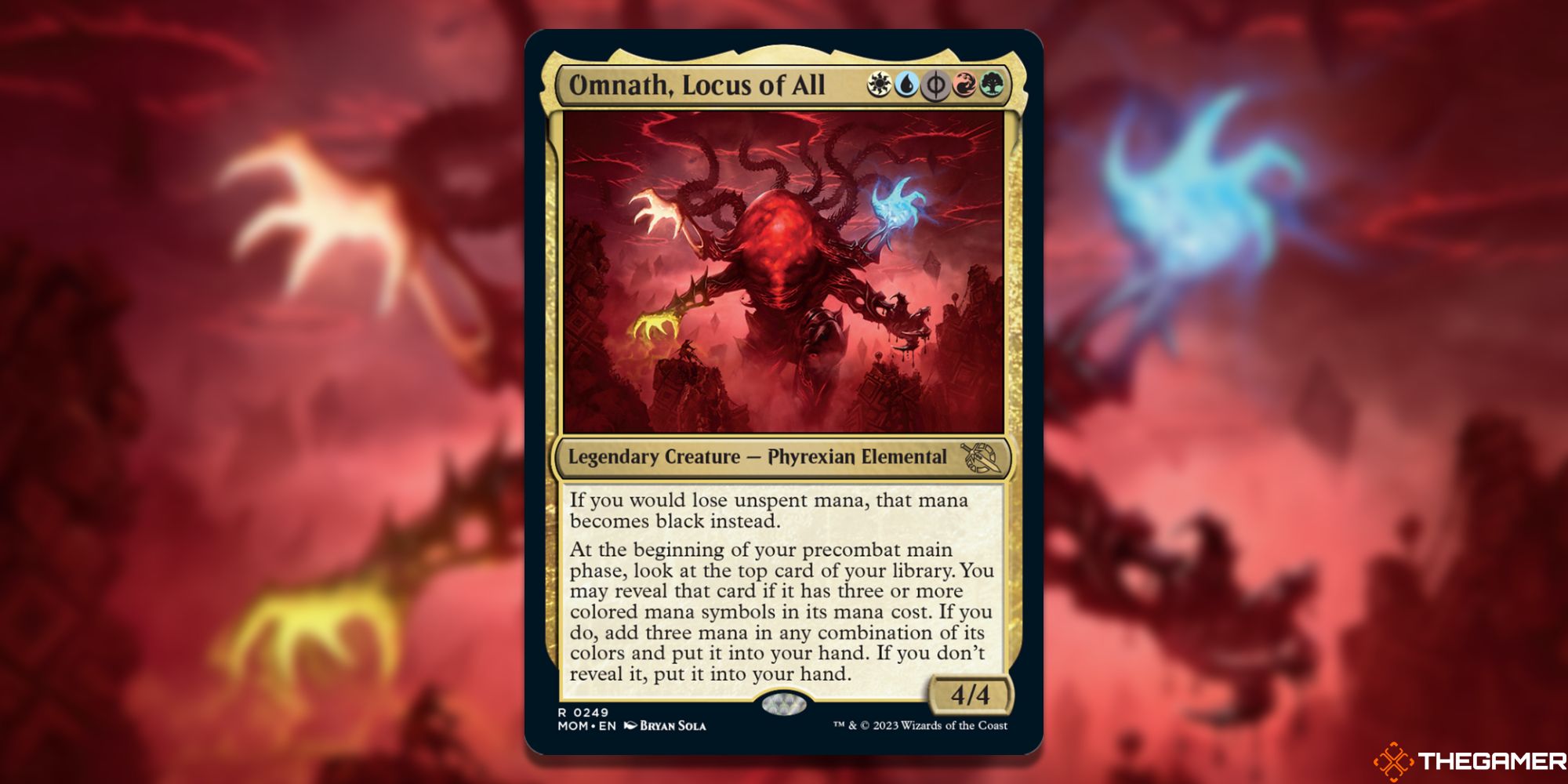 Image of the Omnath Locus of All card in Magic: The Gathering, with art by Bryan Sola
