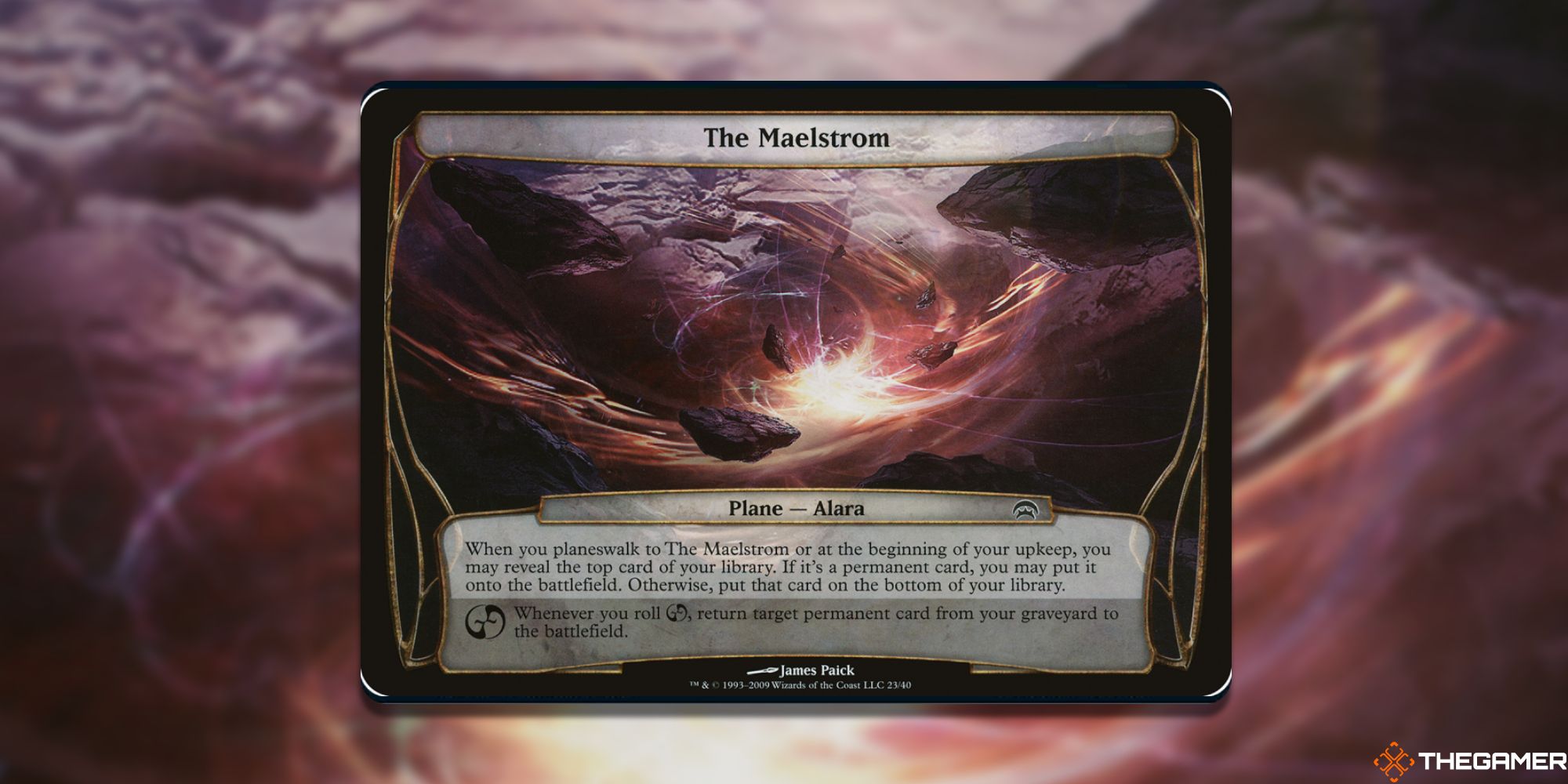 Image of the The Maelstrom card in Magic: The Gathering, with art by James Paick