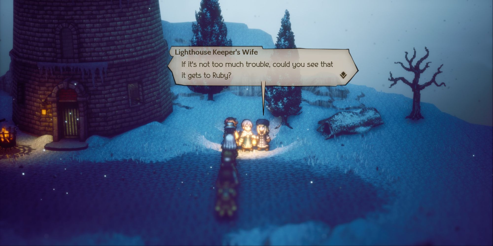 Octopath Traveler 2 - Getting the bottled message