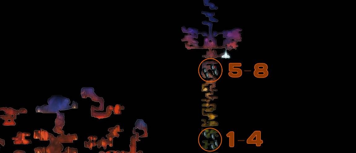Ori and the Blind Forest map of the Ginso Tree area with the keystones and spirit gates marked