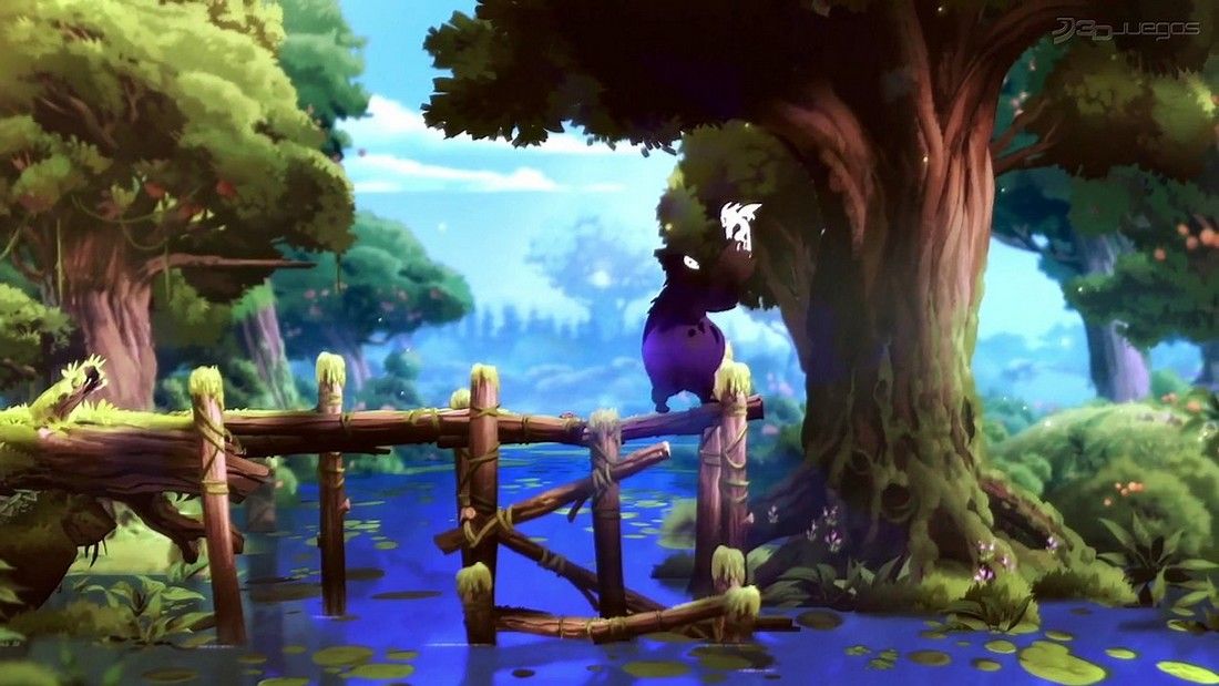 ori and the blind forest promotional image in the forest of nibel