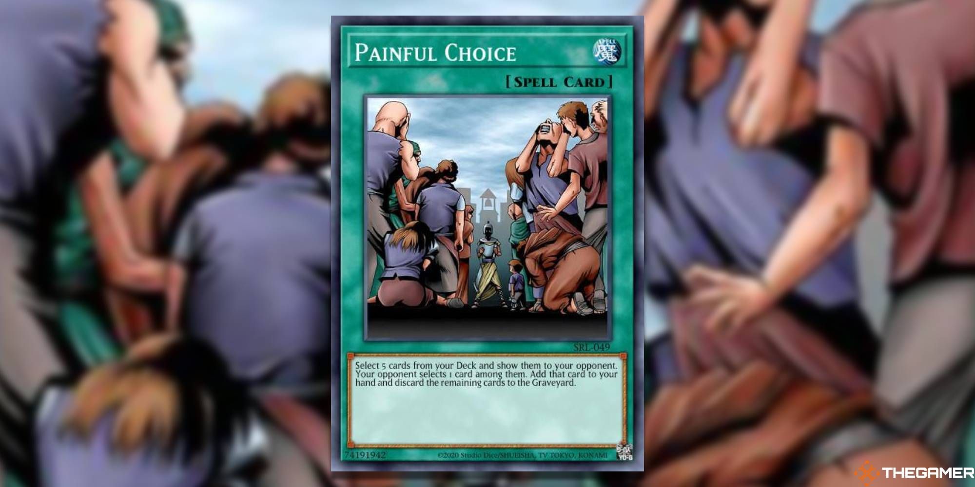Painful Choice card and art background