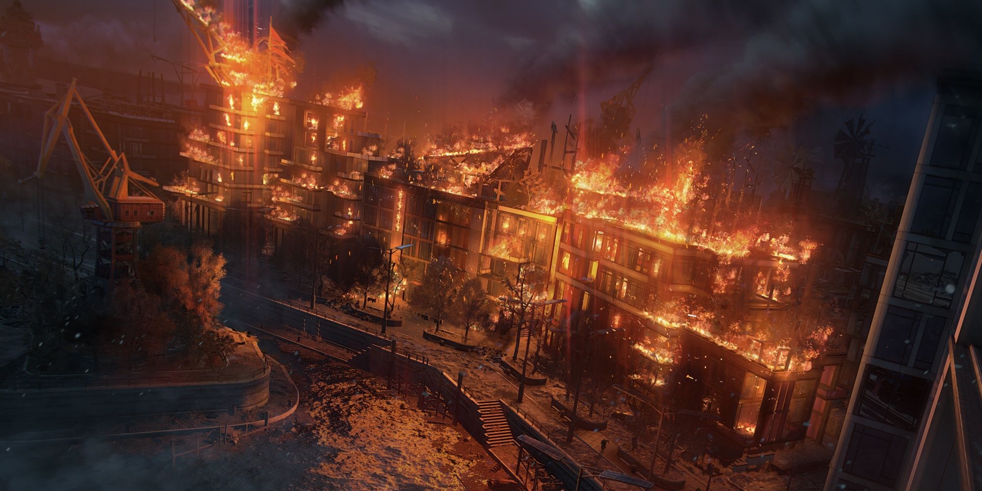 Dying Light 2: Villedor Burning During The Pandemic