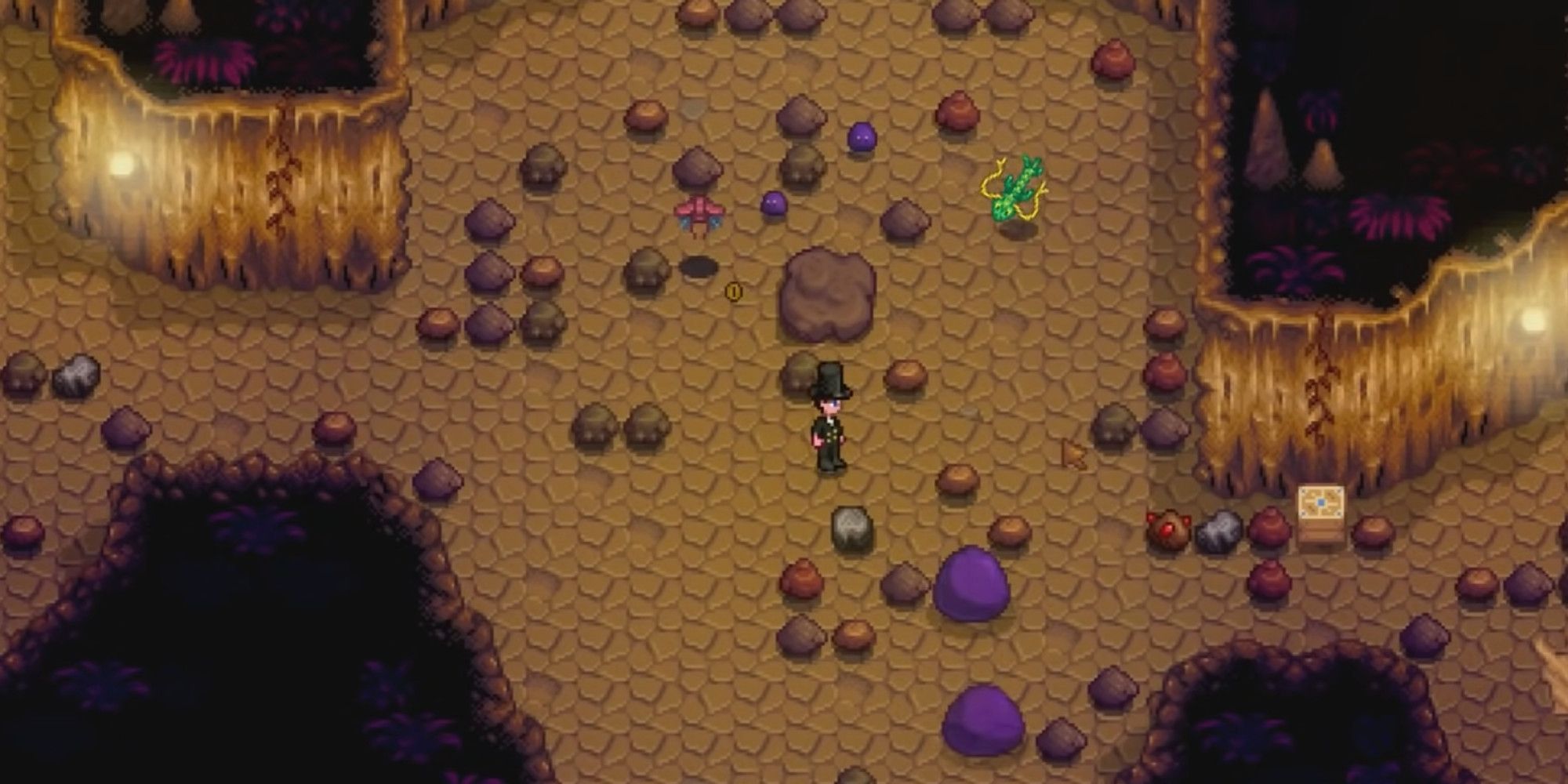 Preparing to fight a Serpent in Skull Cavern in Stardew Valley