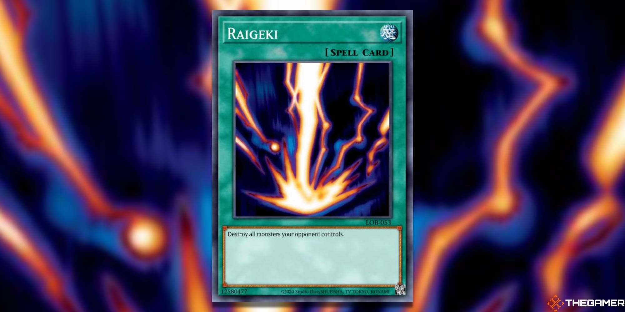 Raigeki card and art background