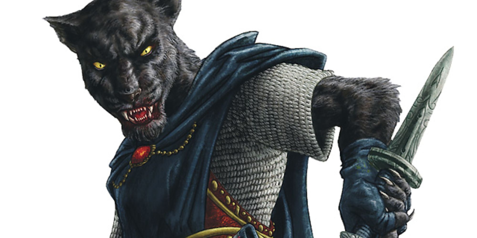 Rakshasa or tabaxi with dagger