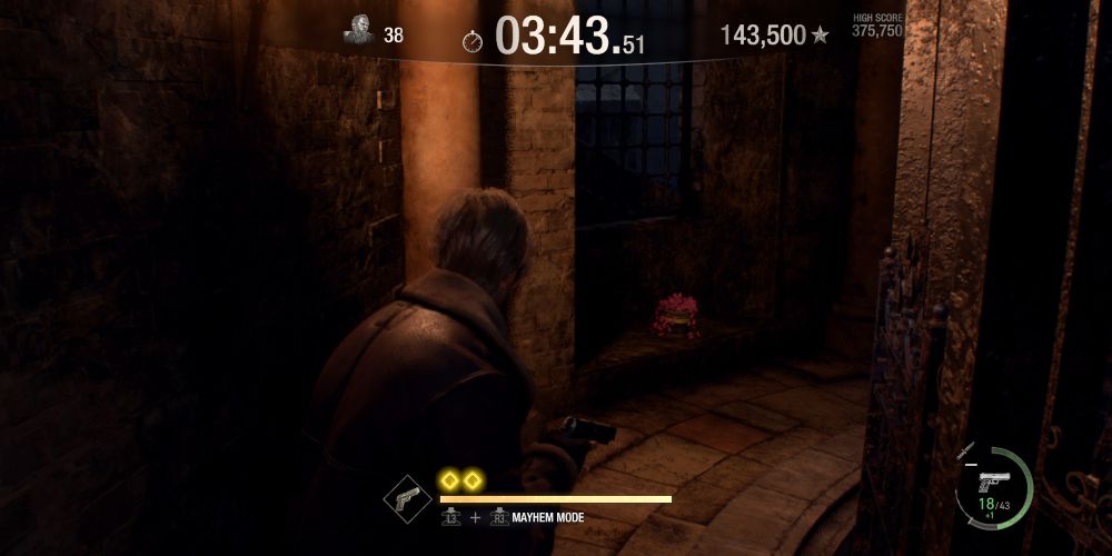 the red herb on the castle map in resident evil 4 remake the mercenaries