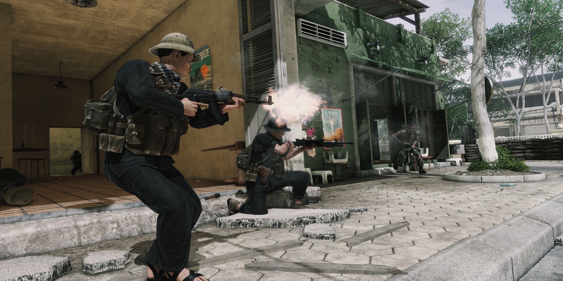 Soldiers engaging in combat in Rising Storm 2 - Vietnam