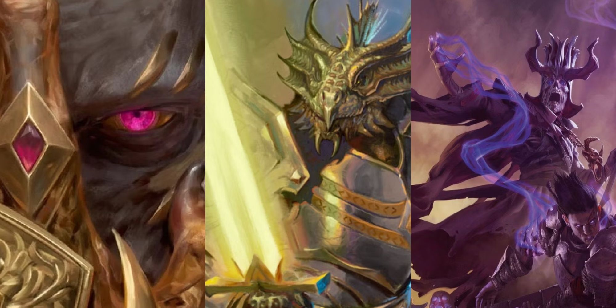 Vecna, Nadaar, and Acererak, from Dungeons & Dragons