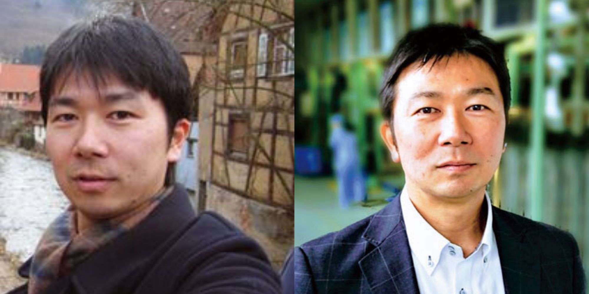 Satoshi, a Billion to one card on the left, updated photo on the right, perplex city arg