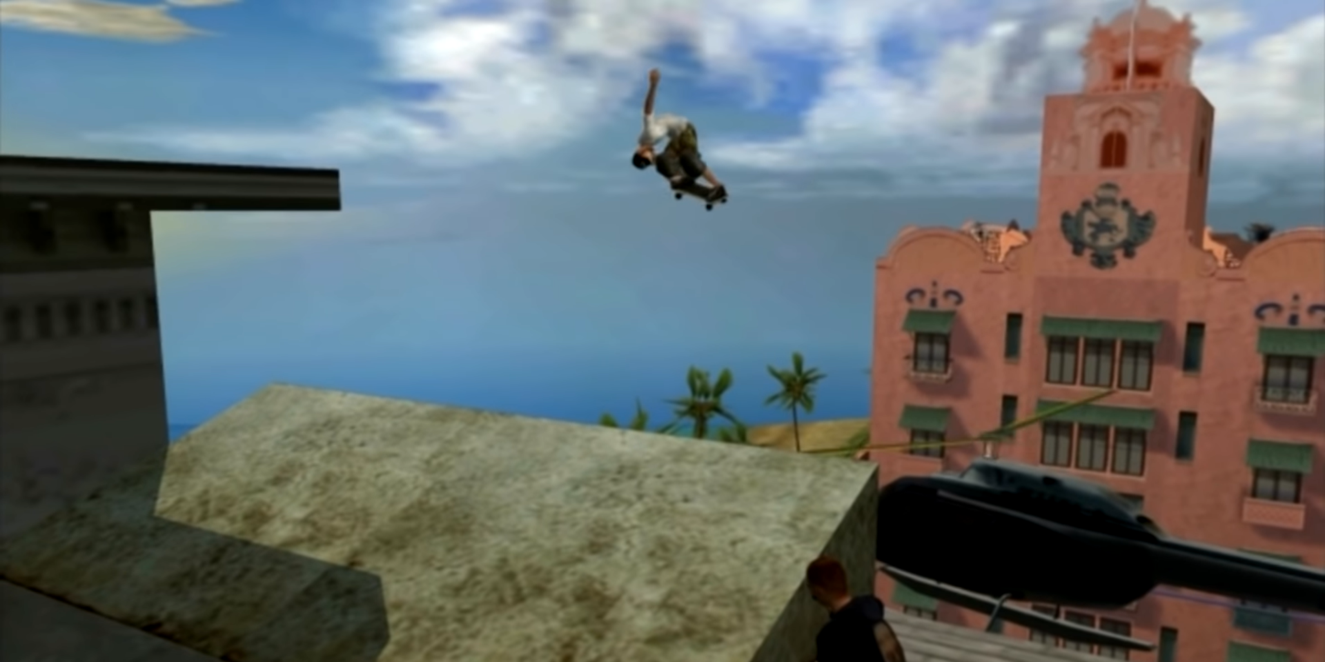 Jumping the helicopter in Tony Hawk's Underground