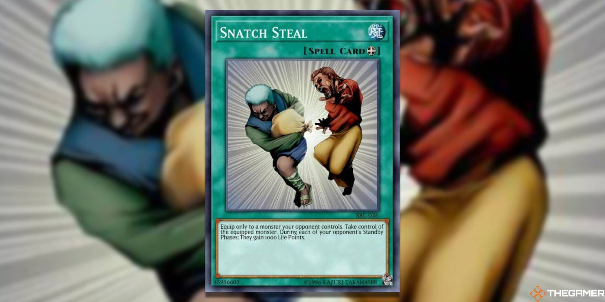 Snatch Steal card and art background