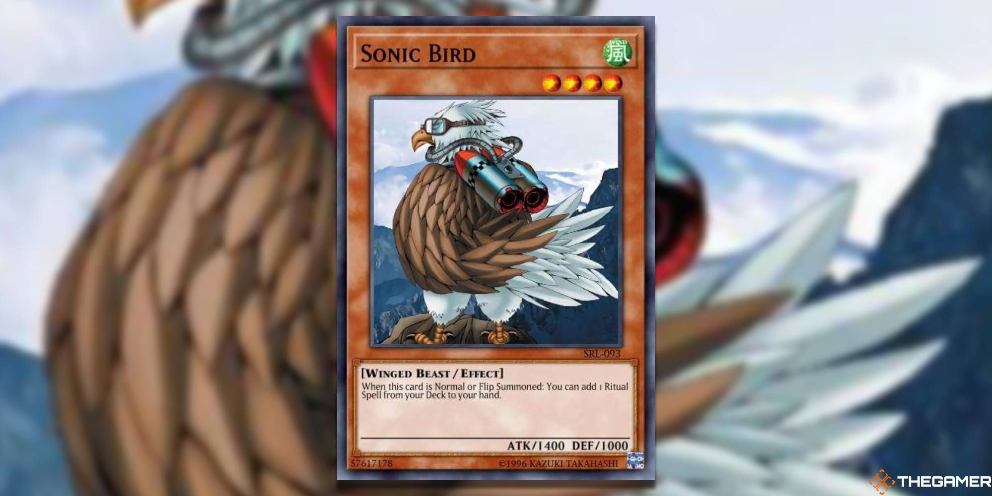 Sonic Bird card and art background