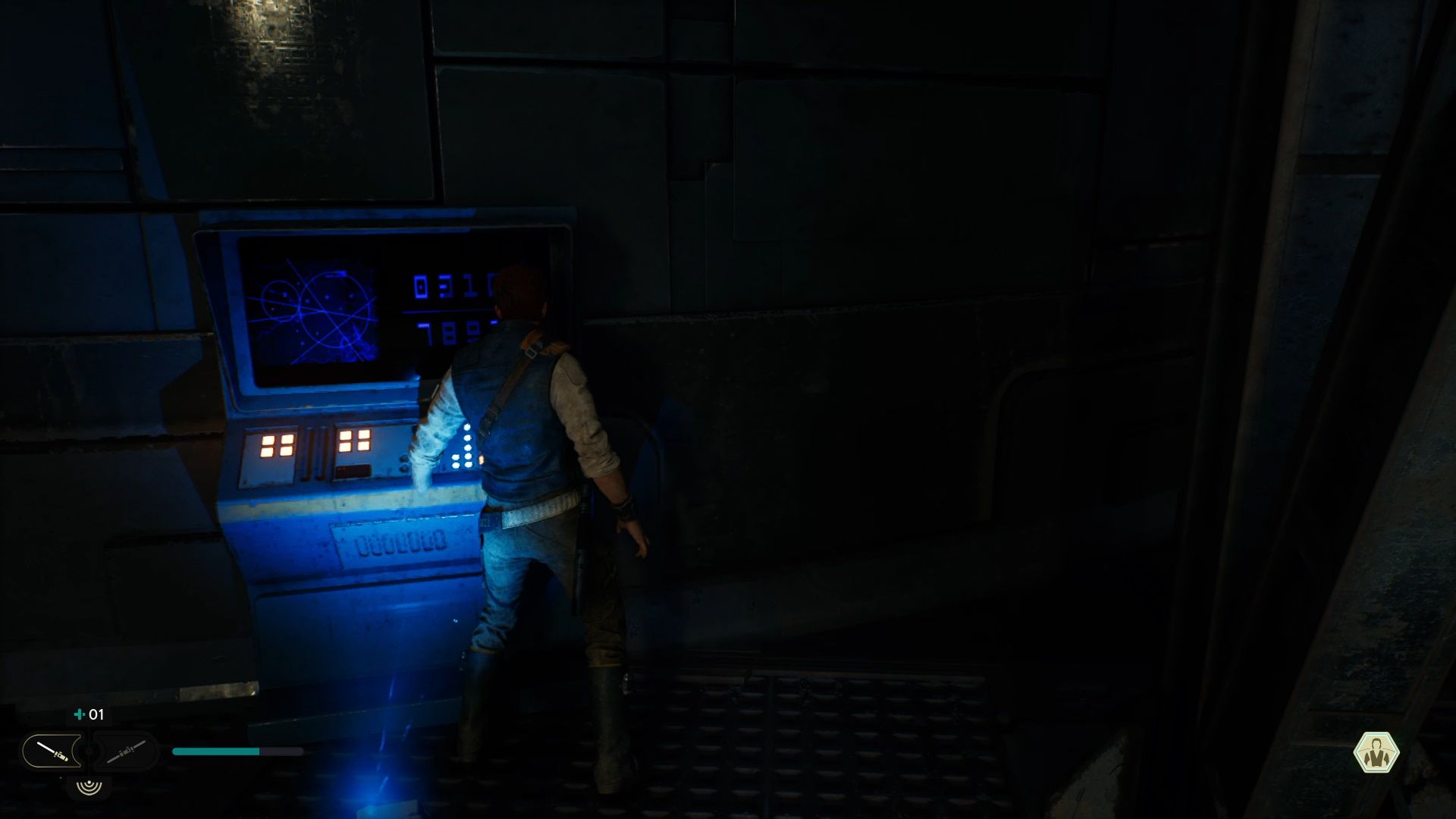 Star Wars Jedi Survivor, Scanning the terminal
