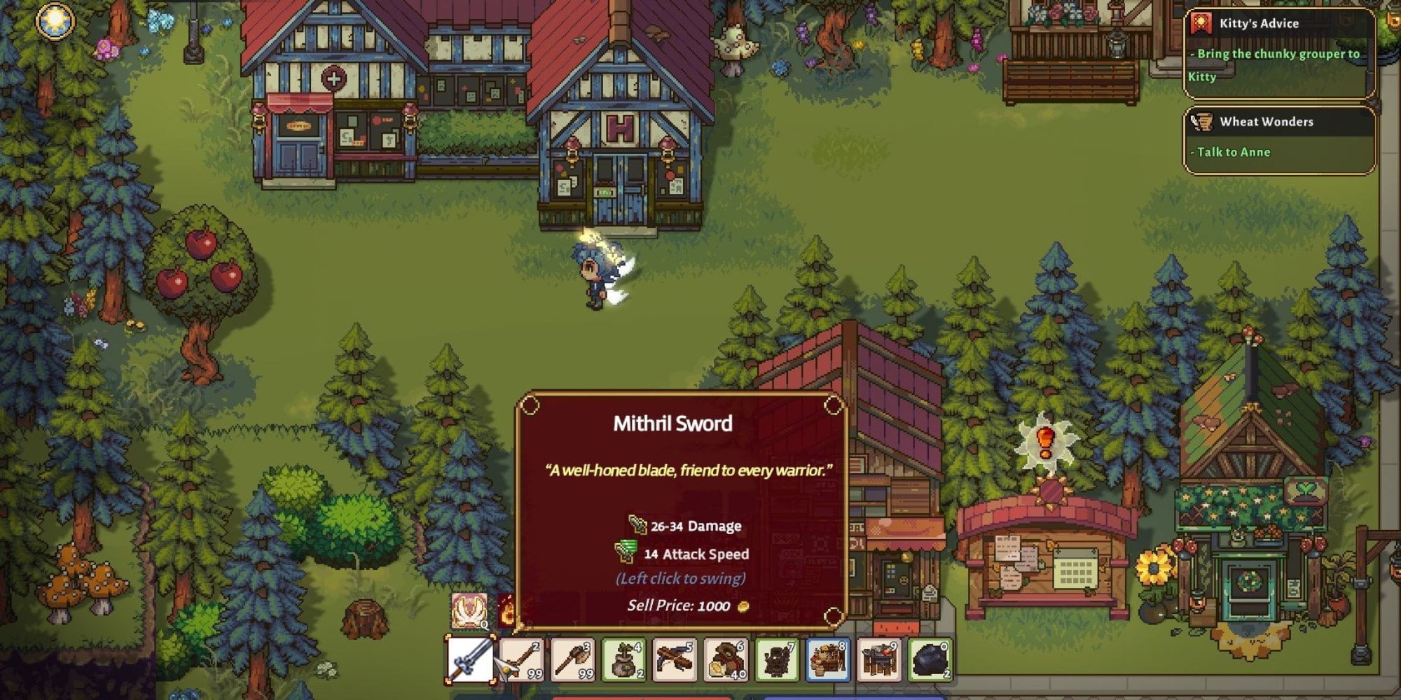 Sun Haven Mithril Sword Stats