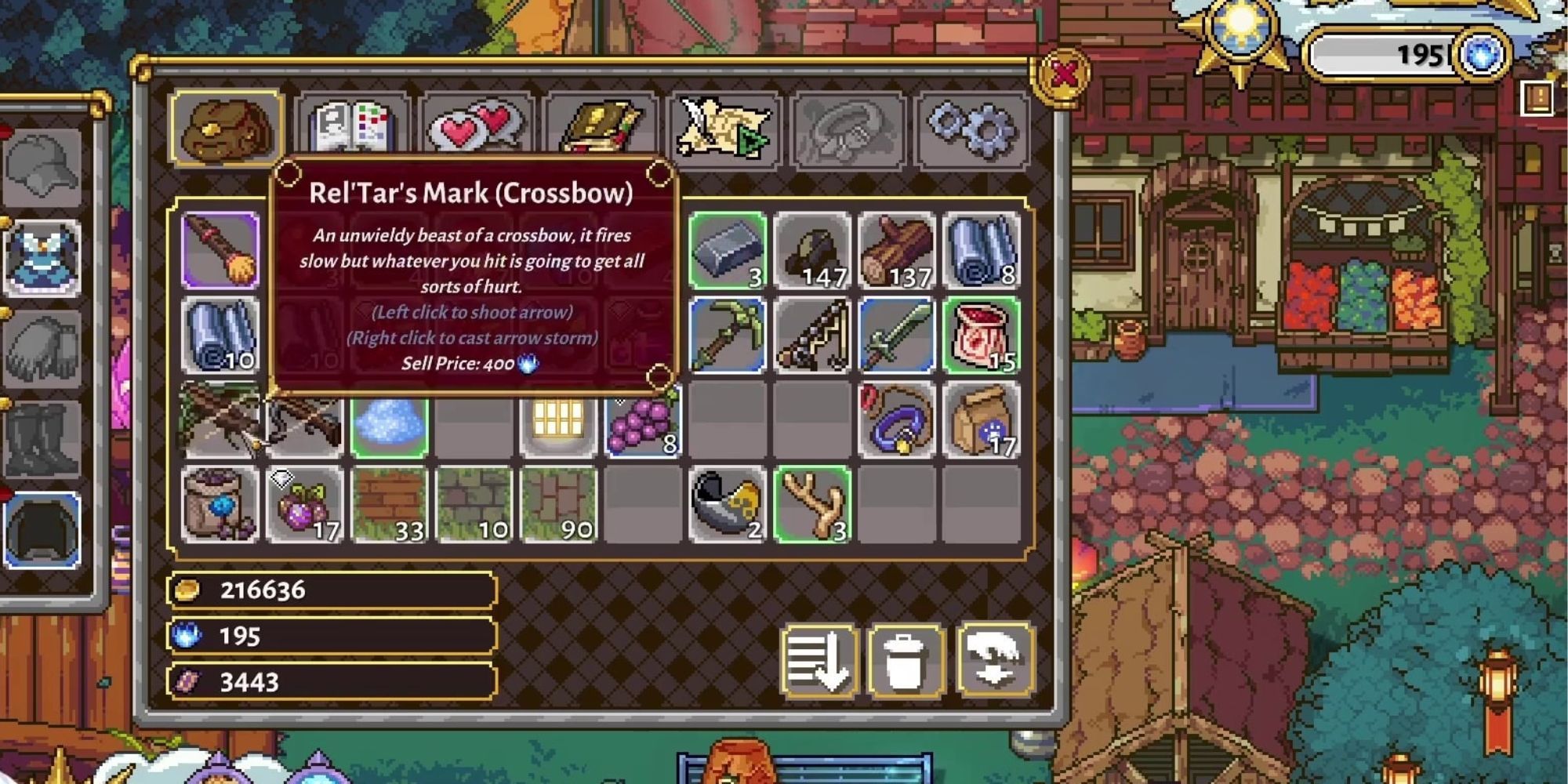 Sun Haven Rel'Tar's Mark (Crossbow) Stats