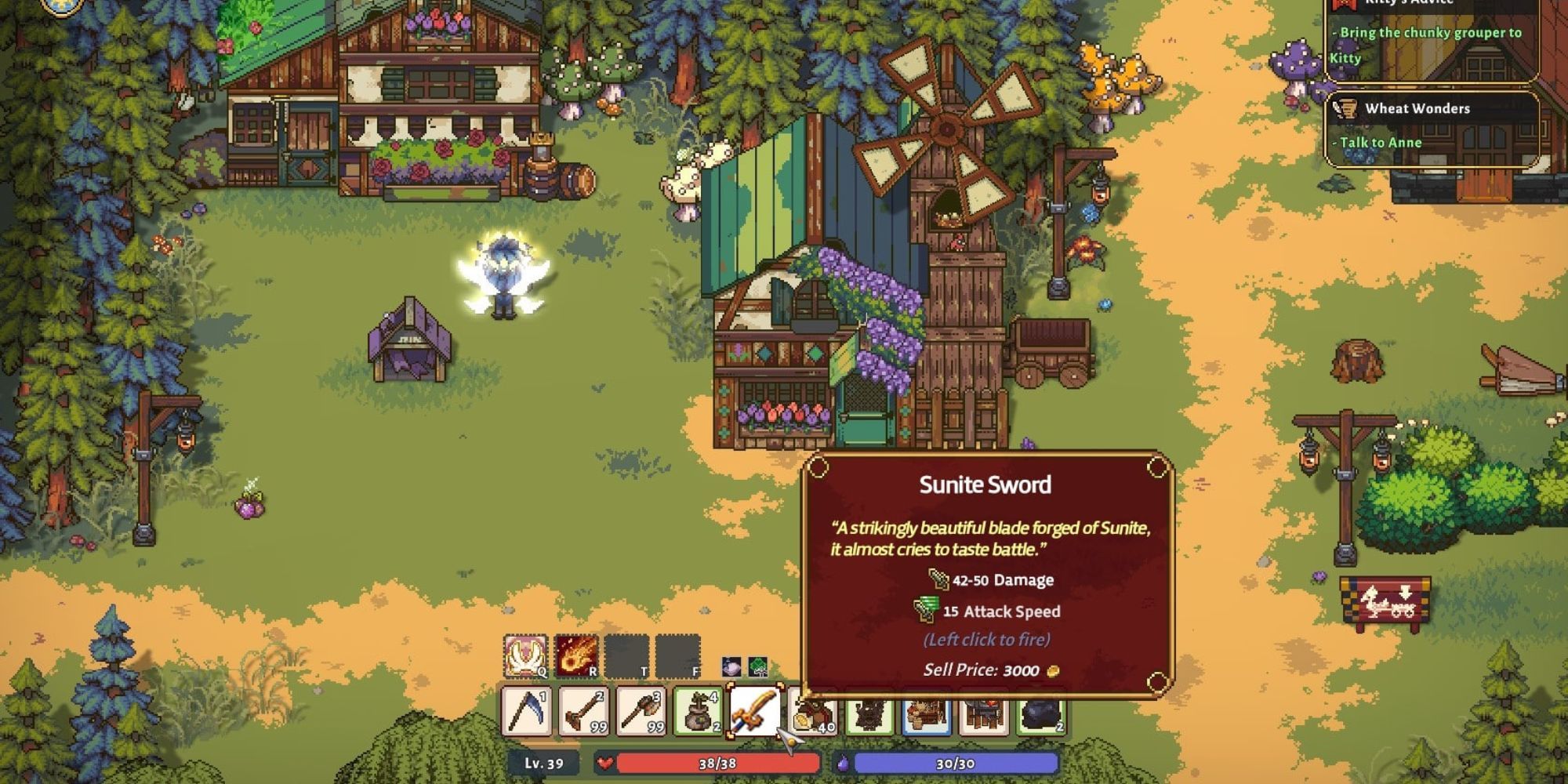 Sun Haven Sunite Sword Stats