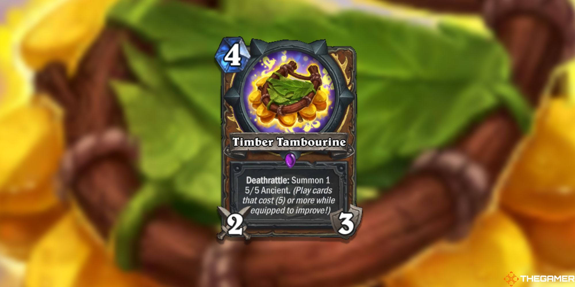 Timber Tambourine Hearthstone Card