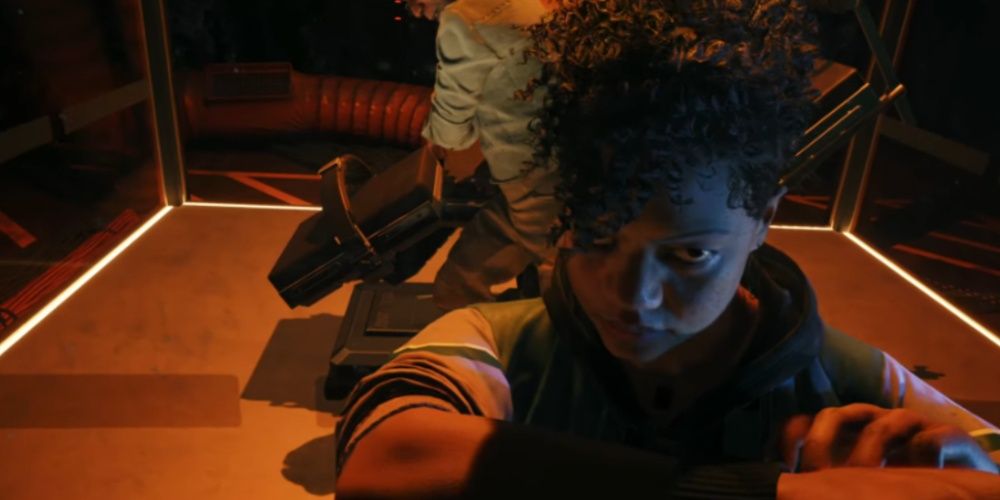 Tisha Menacingly Threatening The Slayer