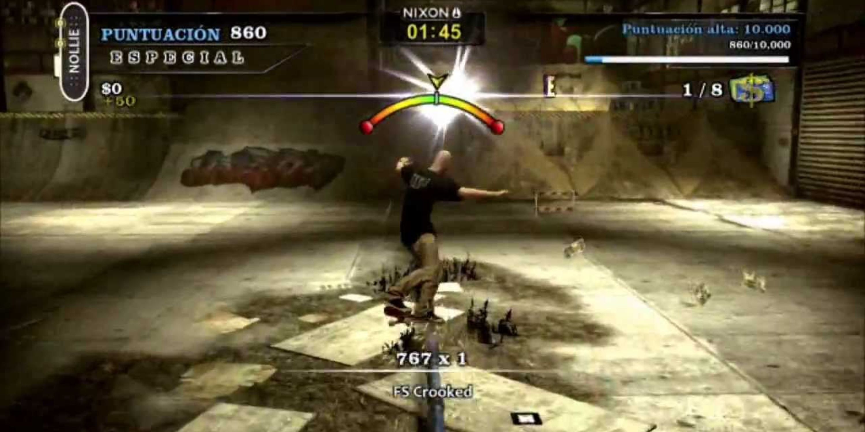 Tony Hawk Pro Skater HD grinding gameplay