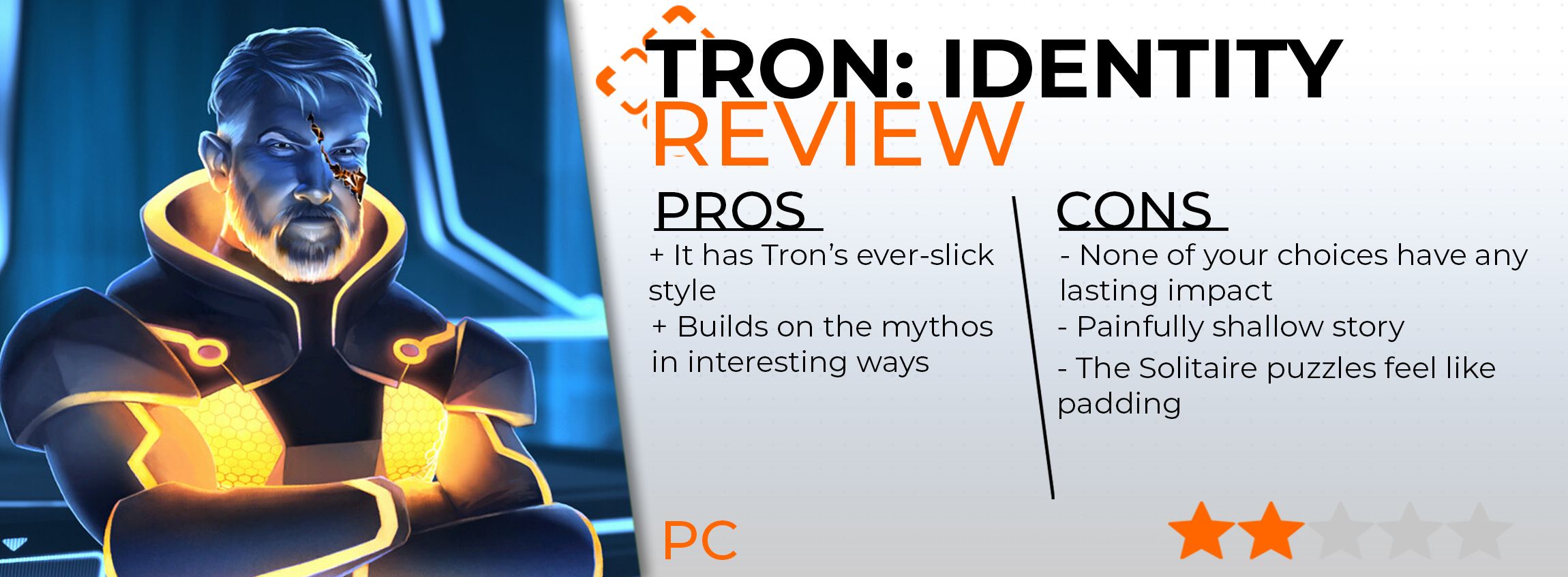 Tron Identity Review Card