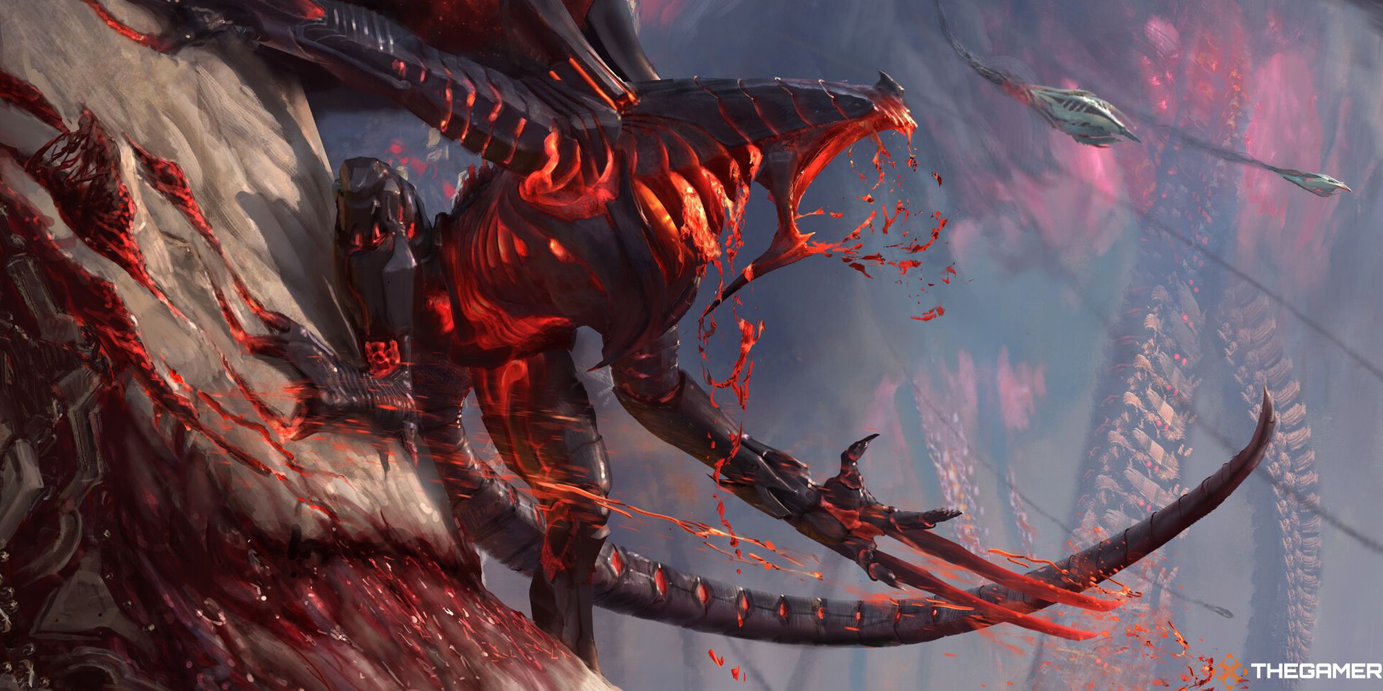 Urabrask, the red Phyrexian Praetor from MTG