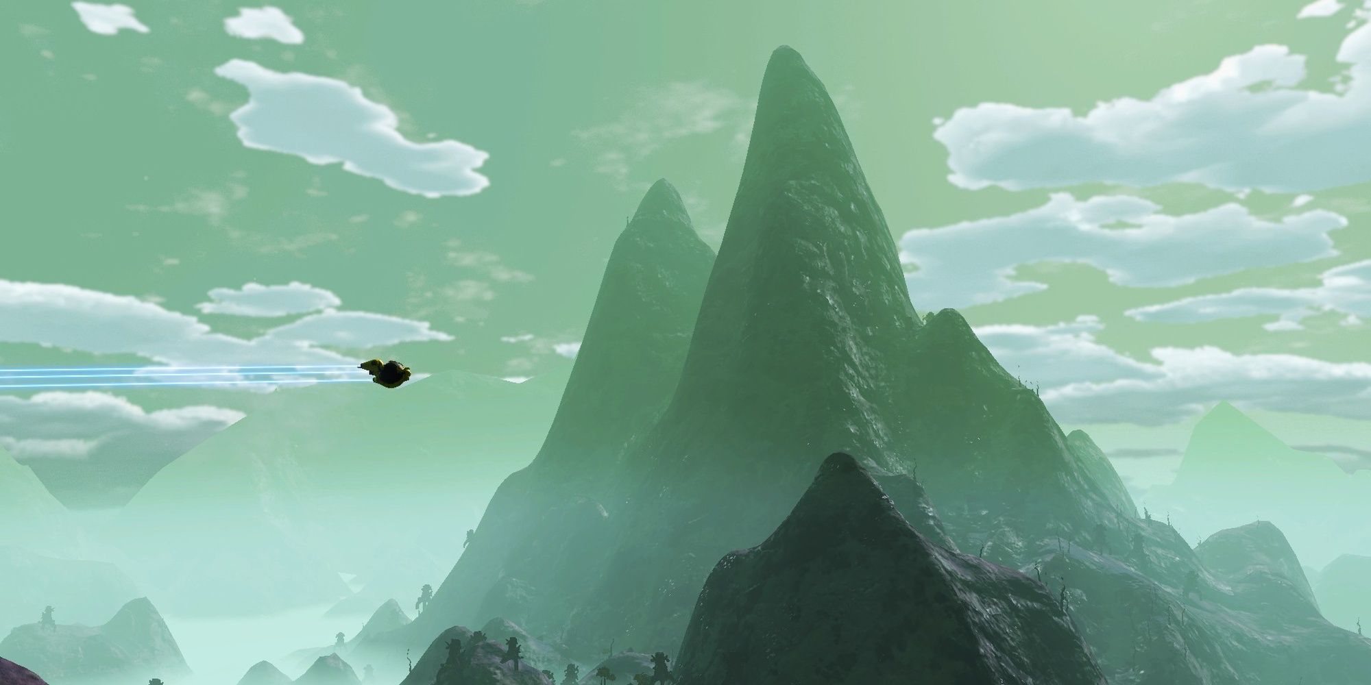 No Man's Sky: An Extremely Tall Alien Mountain