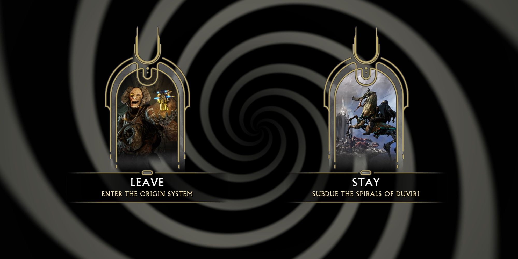 Warframe Duviri Paradox Quest Leave Or Stay Decision