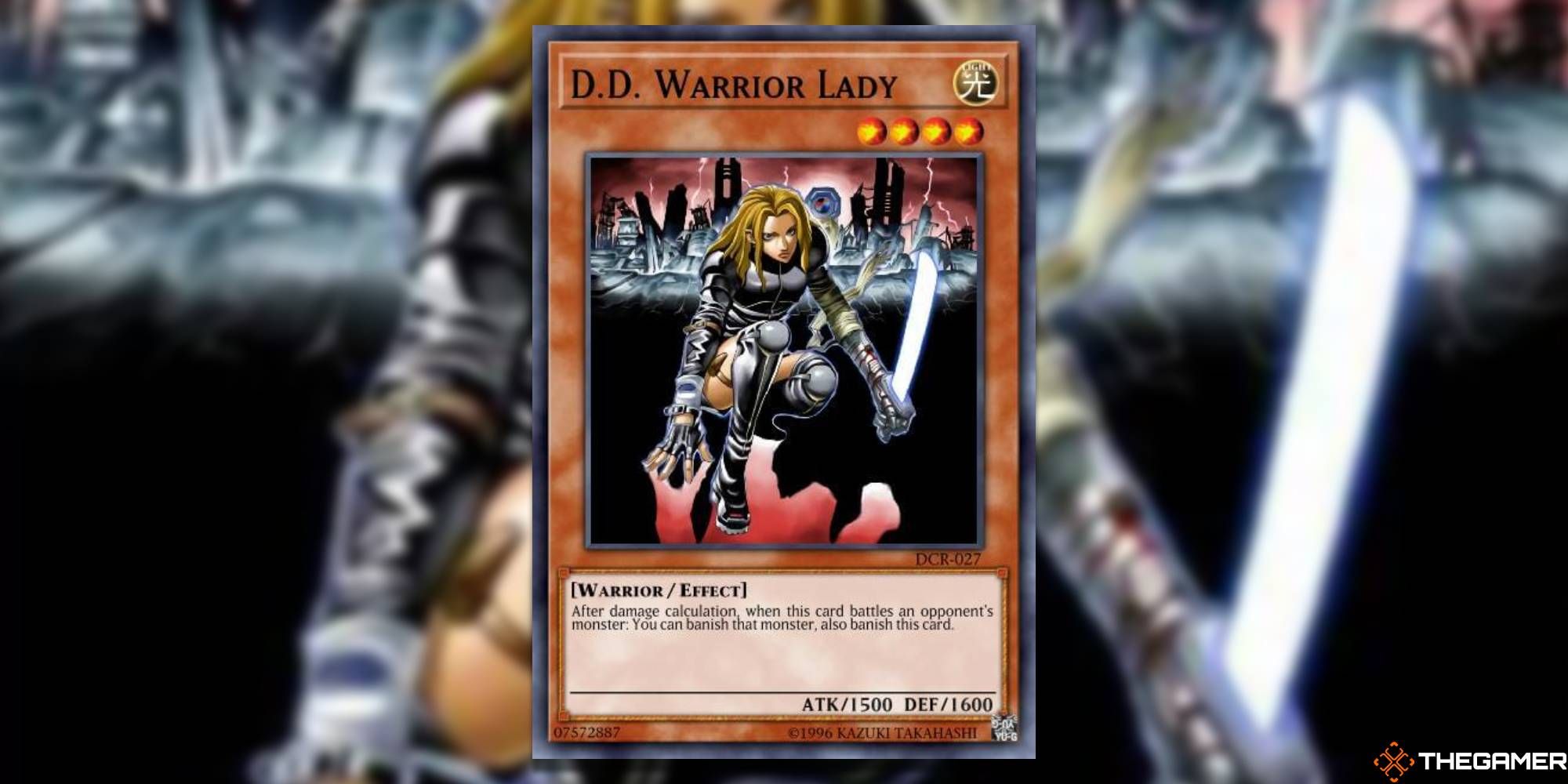 Yugioh D.D. Warrior Lady card and art background