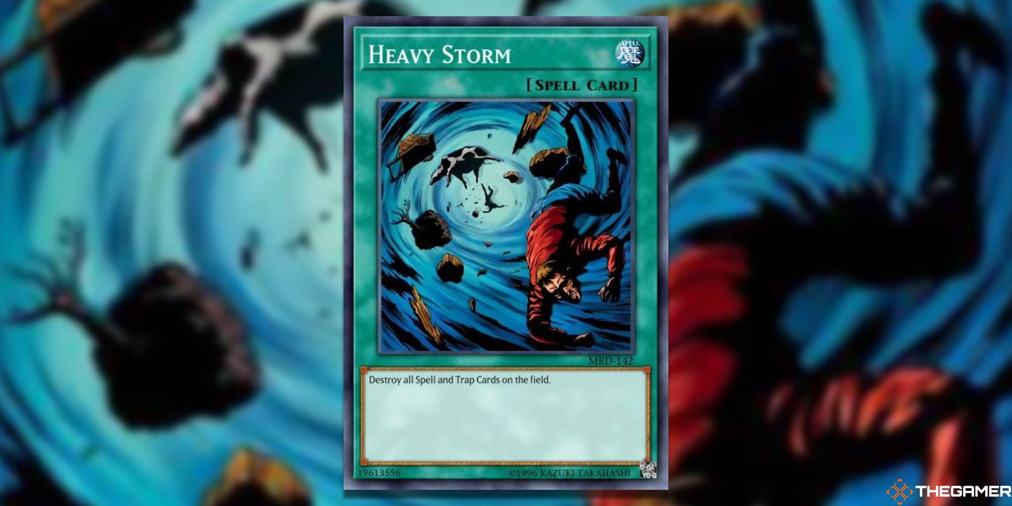 Yugioh Heavy Storm card and art background